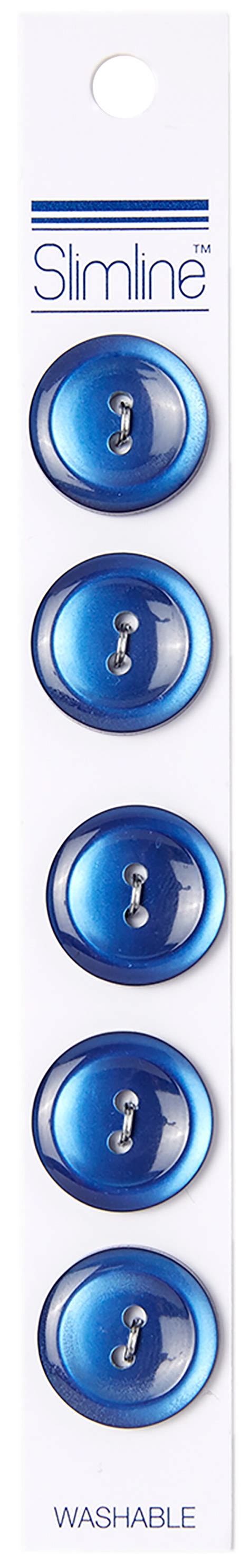 Slimline Buttons Navy 2 Hole V463  3/4"/19 mm